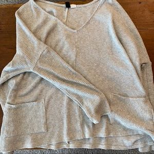 BDG Grey Mia Pocket Sweater - Urban Outfitters